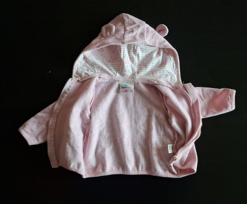 Baby Sweatjacke Gr. 62 – Rosa – Bild 2 von 3