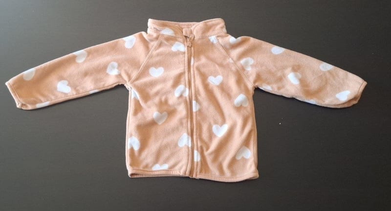 Mädchen Kuschelige Fleecejacke Gr.86 – Beige/Braun