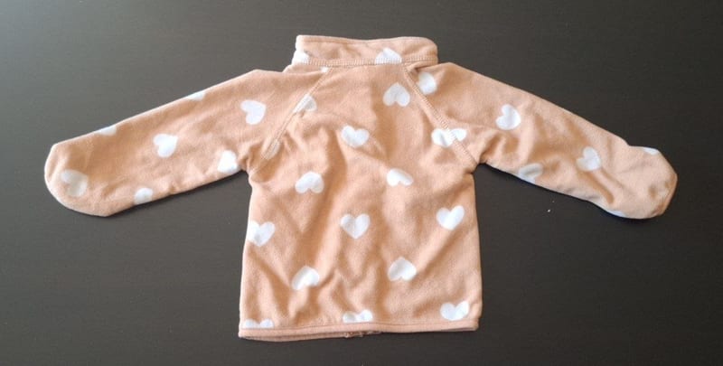 Mädchen Kuschelige Fleecejacke Gr.86 – Beige/Braun – Bild 2 von 2