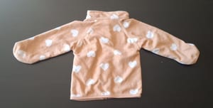 Mädchen Kuschelige Fleecejacke Gr.86 – Beige/Braun — Bild 2 von 2 anzeigen