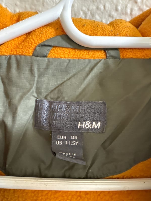Jungen Gefütterte Winterjacke mit Kapuze – Kleinkind – Größe 86 – Grün – Bild 2 von 7