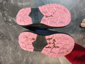 Winterstiefel Kinder, dunkelblau mit Rosa, Klettverschluss Gr. 25 — Bild 6 von 7 anzeigen