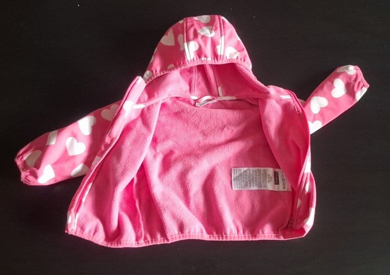 Kinder Softshelljacke Gr.80 – Rosa – Bild 2 von 3