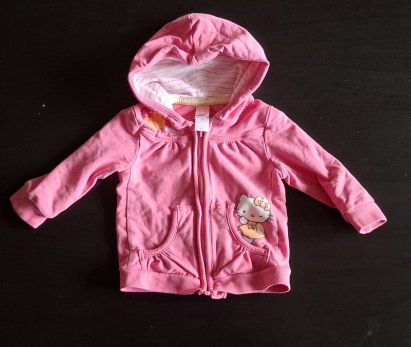 Kinder Sweatjacke „Hello Kitty“ Gr.74 – Rosa