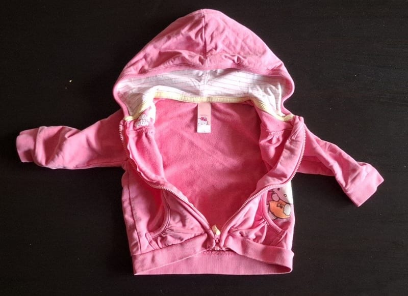 Kinder Sweatjacke „Hello Kitty“ Gr.74 – Rosa – Bild 2 von 3
