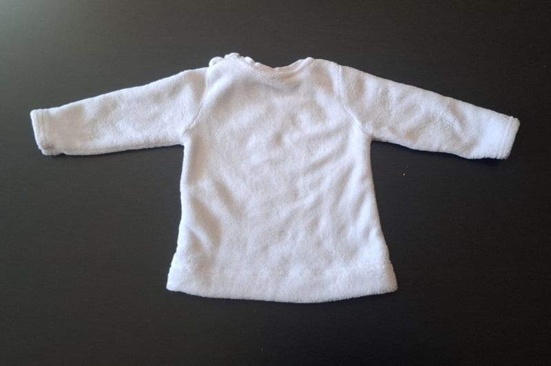 Mädchen Kuscheliger weißer Plüschpullover Gr.86 – Bild 3 von 3