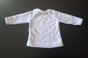Mädchen Kuscheliger weißer Plüschpullover Gr.86 — Bild 3 von 3 anzeigen