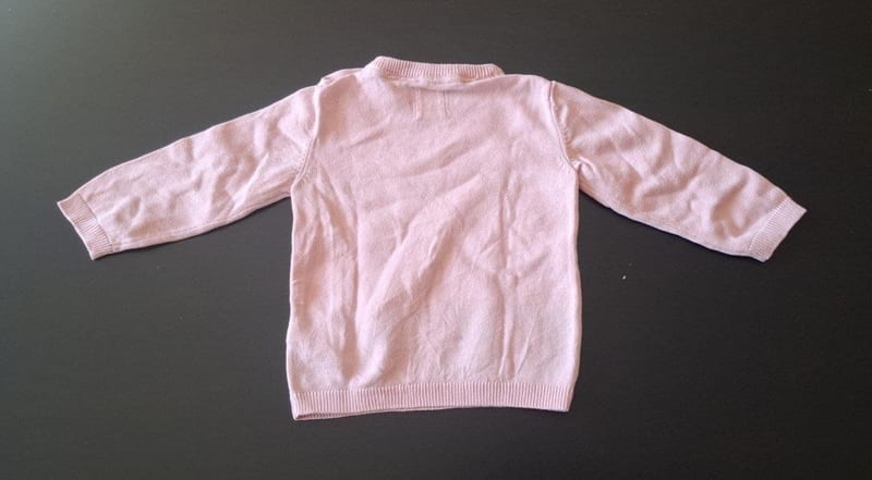 Mädchen Süßer rosa Strickpullover mit Winter-Motiv Gr.86 – Bild 2 von 2