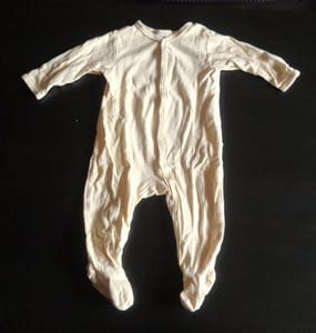Schlichter Baby-Schlafanzug Gr.80 – Gelb