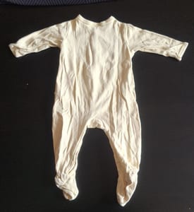 Schlichter Baby-Schlafanzug Gr.80 – Gelb — Bild 2 von 2 anzeigen