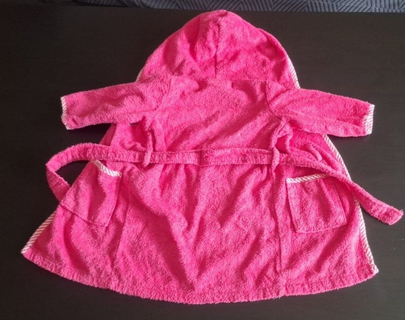 Kinderbademantel Gr.80 – Rosa – Bild 3 von 3