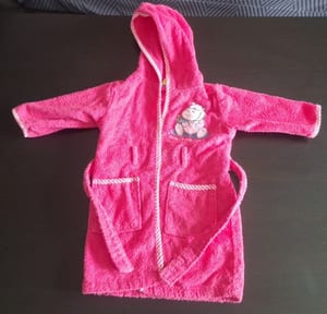 Kinderbademantel Gr.80 – Rosa