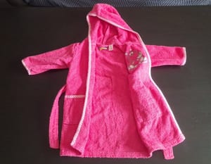 Kinderbademantel Gr.80 – Rosa — Bild 2 von 3 anzeigen