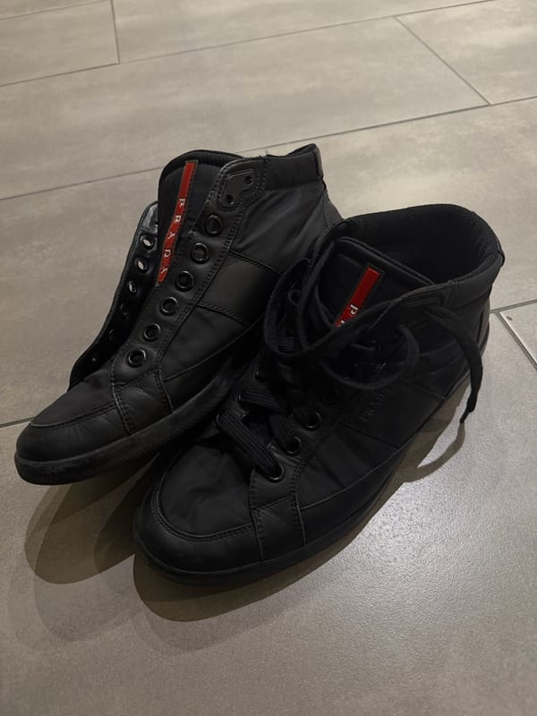Prada Herren Schwarze High-Top-Sneaker – Größe 42 – Bild 2 von 8