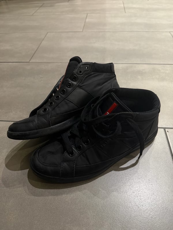 Prada Herren Schwarze High-Top-Sneaker – Größe 42 – Bild 5 von 8