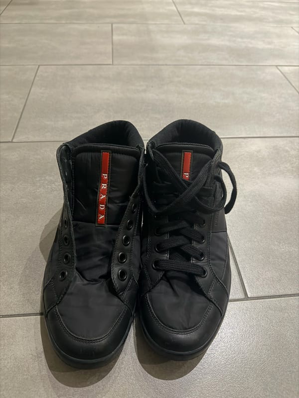 Prada Herren Schwarze High-Top-Sneaker – Größe 42 – Bild 8 von 8