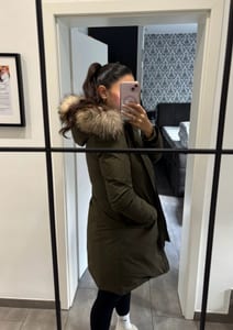 Woolrich Damen Daunenjacke – Größe S – Grün