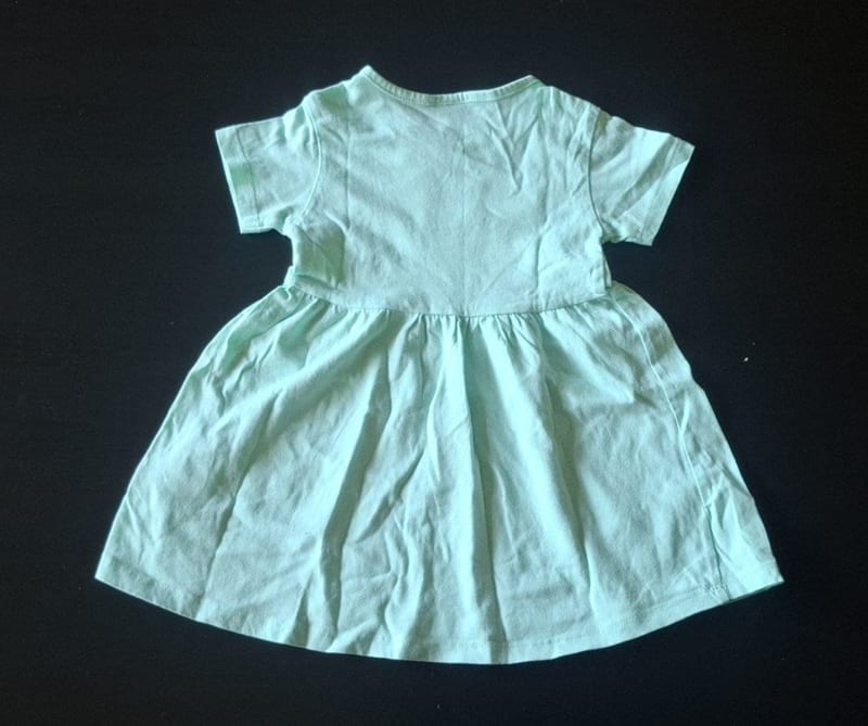 Mädchen Süßes Sommerkleid mit Schmetterling-Print Gr.86 – Blau – Bild 2 von 2