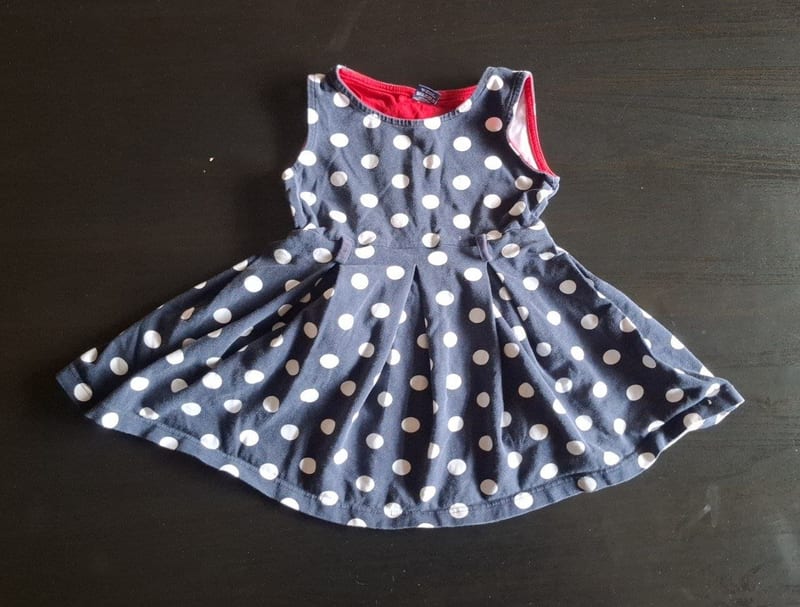 Mädchen Süßes Trägerkleid / Sommerkleid Gr. 74/80 – Blau