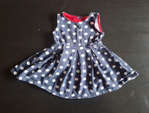 Mädchen Süßes Trägerkleid / Sommerkleid Gr. 74/80 – Blau