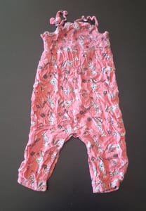 Mädchen Süßer rosa Sommer-Jumpsuit Gr.86