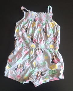 Mädchen Sommer-Jumpsuit mit Minnie Mouse Gr.74 – Grau/Bunt — Bild 2 von 2 anzeigen