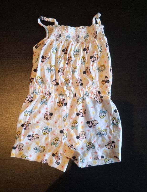 Mädchen Jumpsuit mit Minnie & Daisy Gr. 80 – Weiß/Bunt