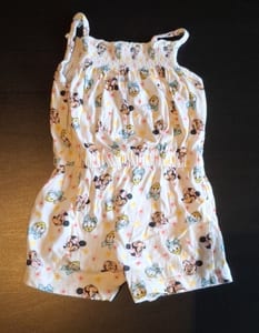 Mädchen Jumpsuit mit Minnie & Daisy Gr. 80 – Weiß/Bunt — Bild 2 von 4 anzeigen
