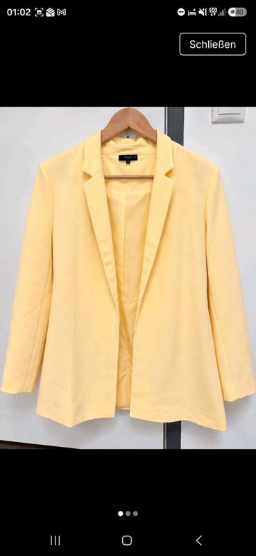VILA Damen Blazer Gelb Gr. M