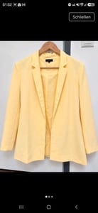 VILA Damen Blazer Gelb Gr. M