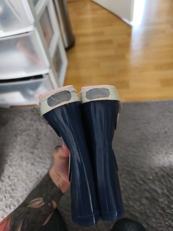 Kinder Gummistiefel Einhorn Gr. 26 leicht gefüttert – Blau – Bild 6 von 7