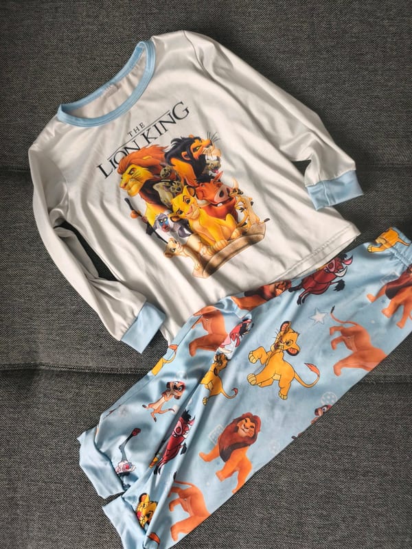 The Lion King Schlafanzug – Langarm, Kinder – Größe 104 – Blau