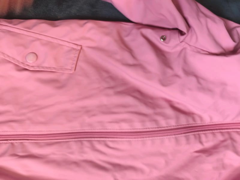Pinke Kinderjacke mit Kapuze und Katzenohren – Größe 110 – Rosa – Bild 3 von 6