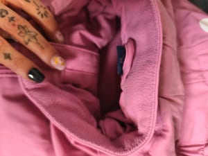 Pinke Kinderjacke mit Kapuze und Katzenohren – Größe 110 – Rosa — Bild 6 von 6 anzeigen