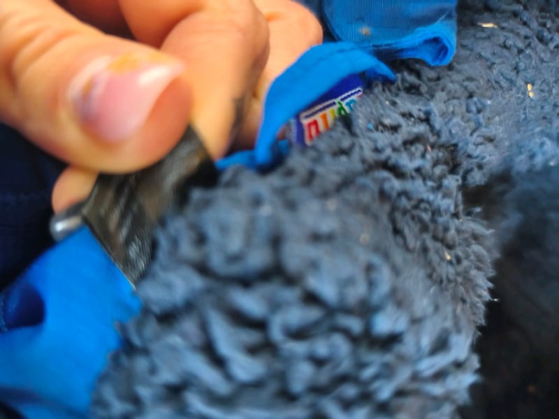 Jungen Gefütterte Winterjacke mit Kapuze in Blau – Weltraum-Motiv – Größe 116 – Bild 4 von 8