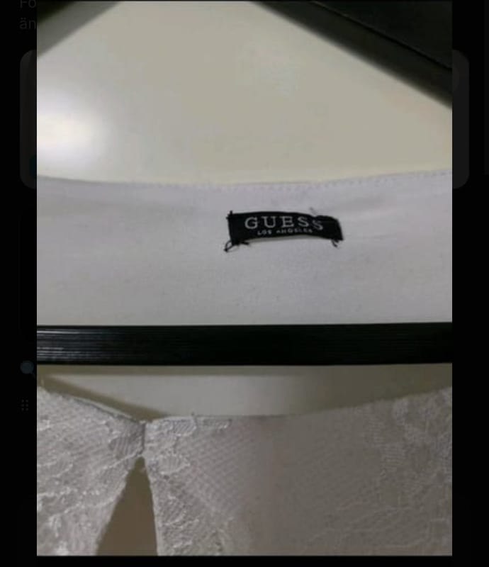 Guess Damen Bluse – Größe L – Weiß – Bild 2 von 3