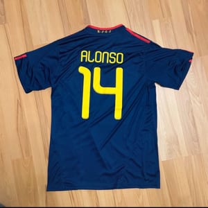 Damen Spanien Trikot 2010 - Xabi Alonso #14 – Größe L – Blau — Bild 2 von 2 anzeigen