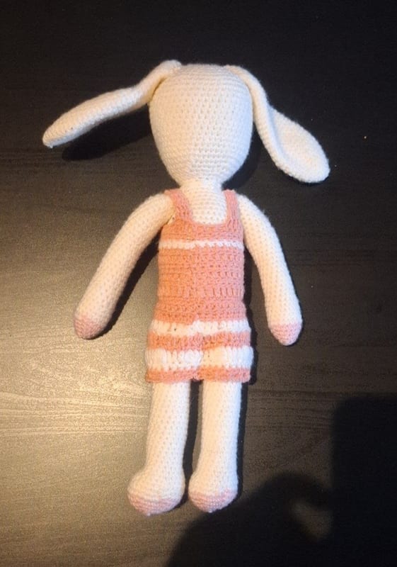 Selfmade Gehäkeltes Baby-Set – Häkel-Hase & Schnuffeltuch – Bild 9 von 9