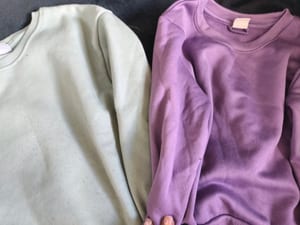 Mädchen 2er Pack Sweatshirts – Größe 116 – Lila — Bild 2 von 3 anzeigen