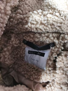 Damen Teddymantel Gr. M – Okker — Bild 2 von 2 anzeigen