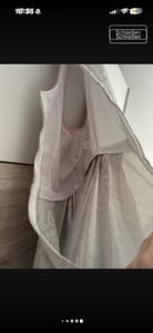 Damen Dirndl mit rosa Spitzenschürze – Trachtenkleid – Größe XS – Hellgrau – Bild 8 von 8