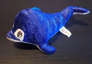 Glitzer-Delfin Plüschtier