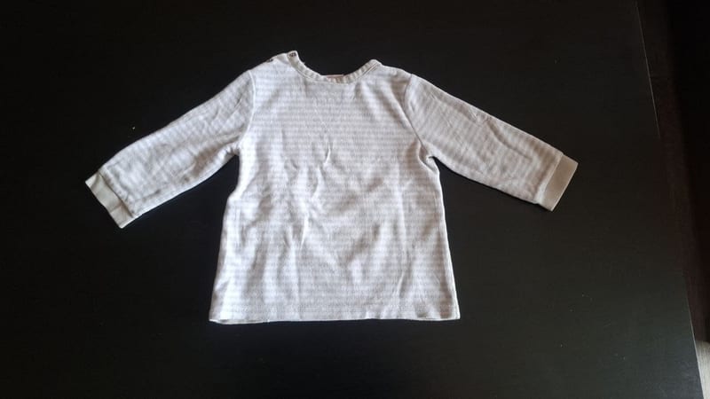Süßer Baby-Schlafanzug / Zweiteiler Gr.80 – Beige – Bild 3 von 6