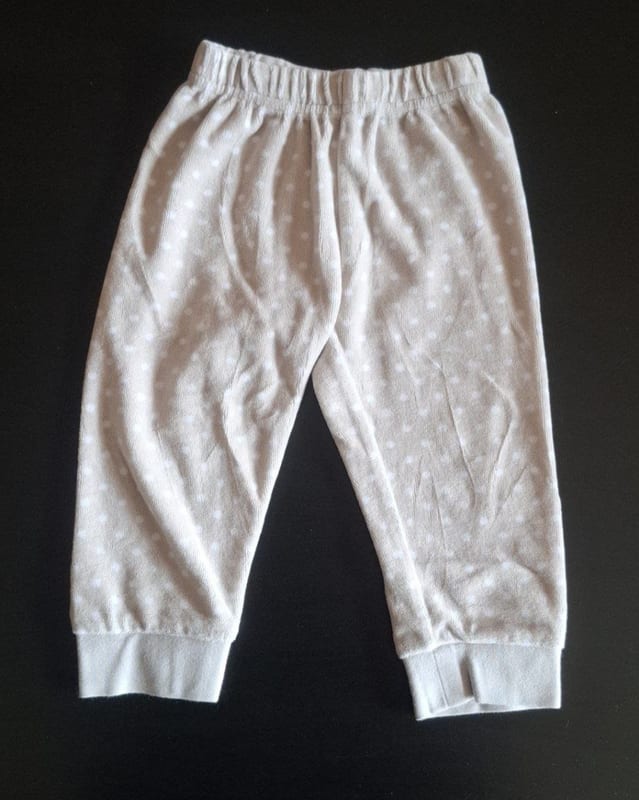 Süßer Baby-Schlafanzug / Zweiteiler Gr.80 – Beige – Bild 5 von 6