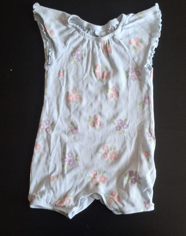 Sommerlicher Baby-Romper Gr.80 – Blau