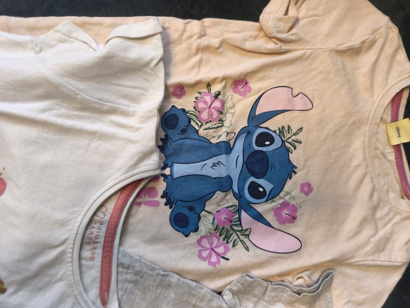 3er Set Mädchen-T-Shirts – Größe 110 – Weiß – Bild 2 von 5