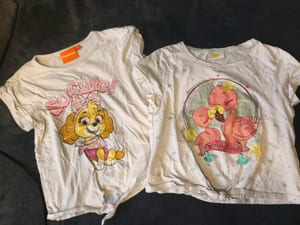 Kinder-T-Shirts Crock – Größe 110 – Weiß