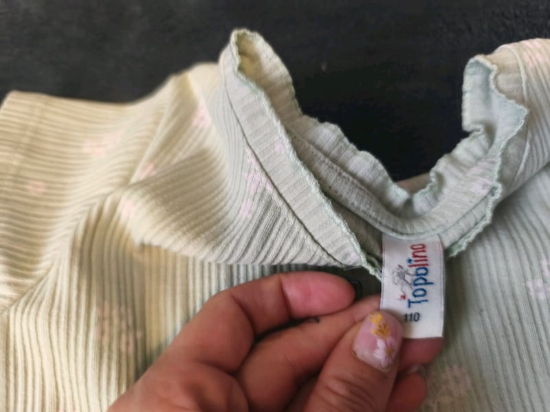 Mädchen 2er Set Shirts Gr. 110 – Mintgrün – Bild 3 von 3