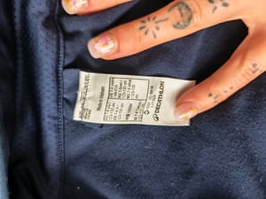 Mädchen Sportjacke mit Reißverschluss in Marine und Pink – Größe 128 – Blau/Rosa – Bild 5 von 5