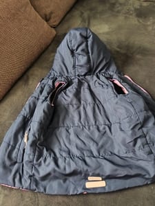 Gefütterte Winterjacke für Mädchen – Wendejacke – Größe 110 – Blau – Bild 3 von 3